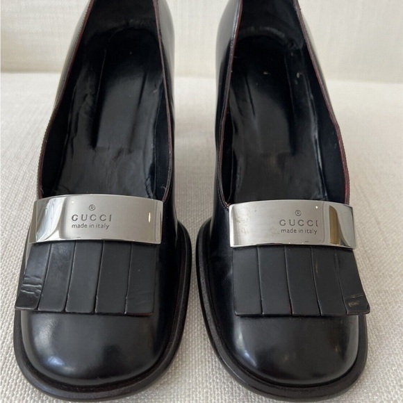 Gucci Shoes - Gucci fringe Block heels
